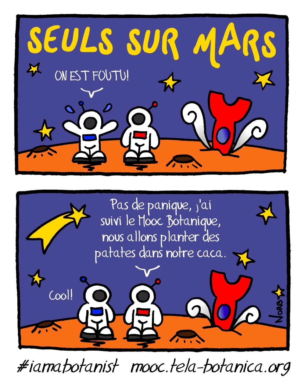 Plus jamais seuls sur Mars avec le MOOC Botanique!