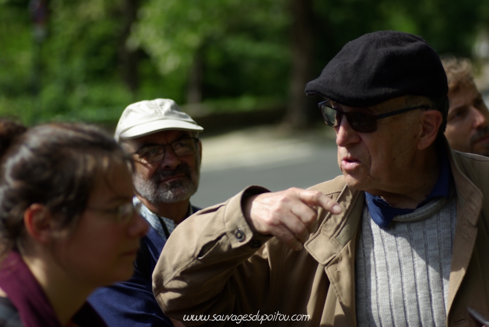 Le botaniste Yves Baron, Poitiers quartier du Porteau 2017 (crédit photo: Olivier Pouvreau)