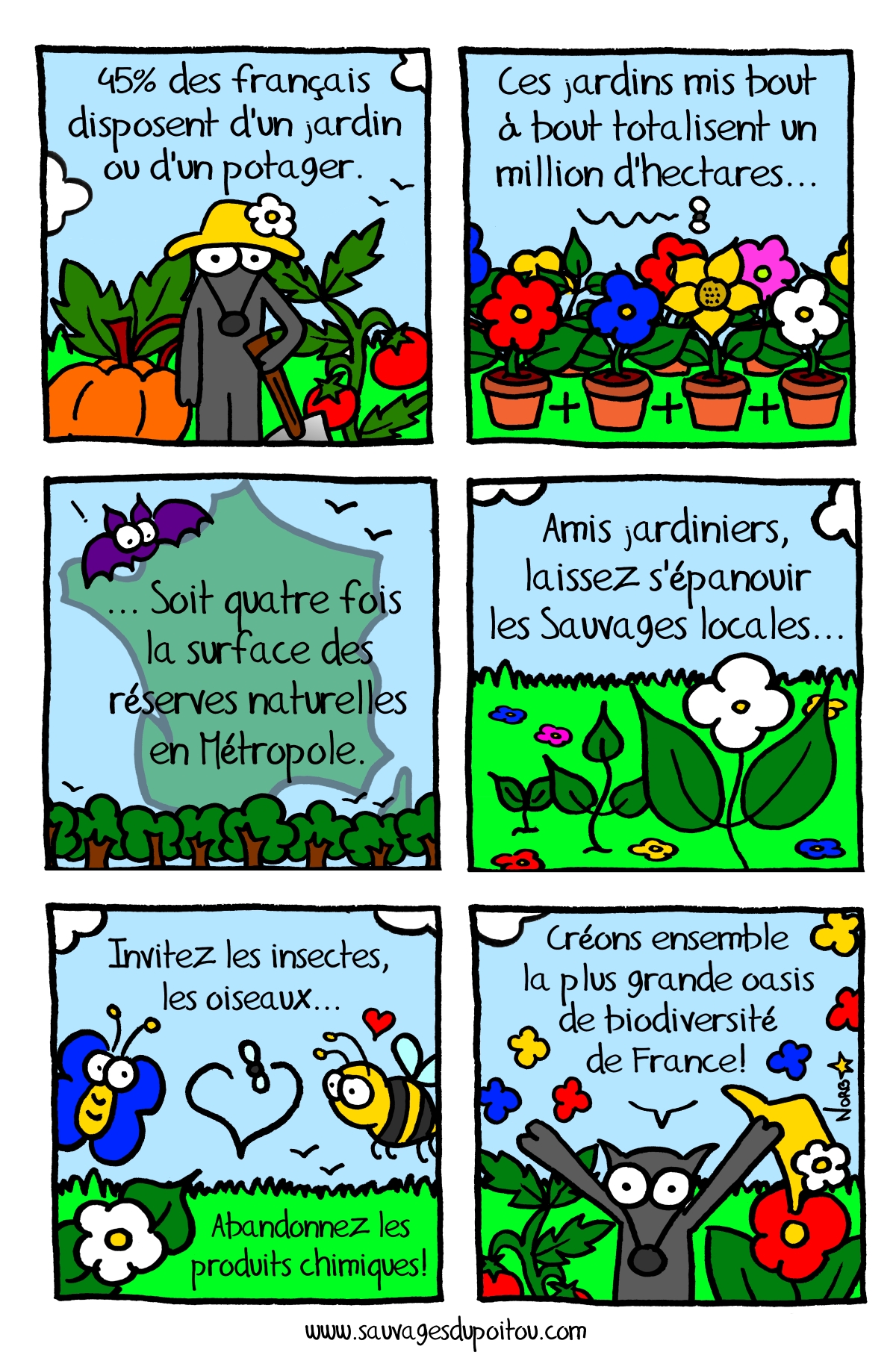 La biodiversité commence chez vous, Sauvages du Poitou!