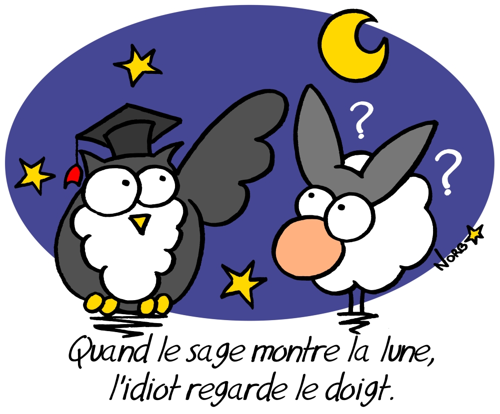 Quand le sage montre la lune... Sauvages du Poitou!